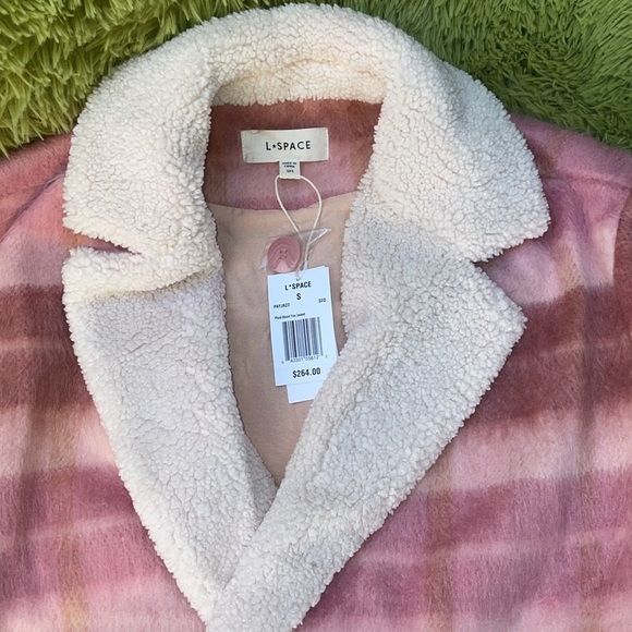 Lspace Plaid About You Jacket NWT in Seashore Oasis Plaid Size Small $264 - Picture 7 of 11